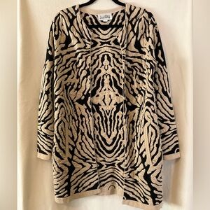 Joseph Ribkoff Animal Print Open Front Cardigan